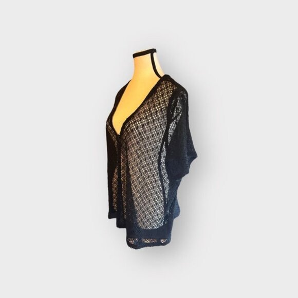 Women’s Tradition 1x Lace Short Sleeve Button Down Top Black Lace 14 16 - Picture 2 of 9